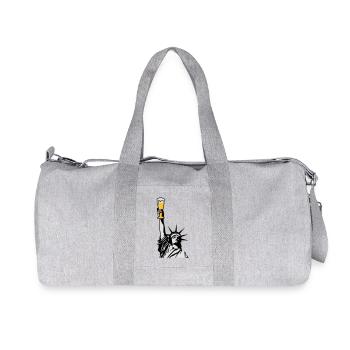 Free Beer - Recycled Canvas Sports Bag by Stanley/Stella - heather grey - Front
