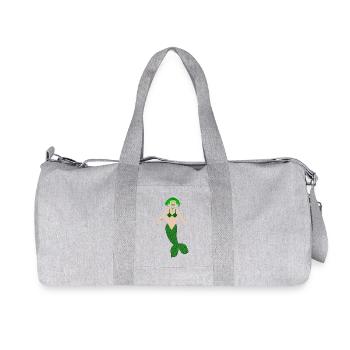 Mermaid Medusa Gothic Fantasy Art - Recycled Canvas Sports Bag by Stanley/Stella - heather grey - Front