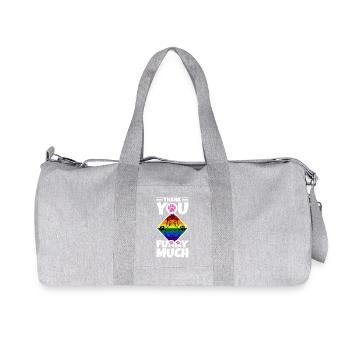 Thank you furry much - Recycled Canvas Sports Bag by Stanley/Stella - heather grey - Front