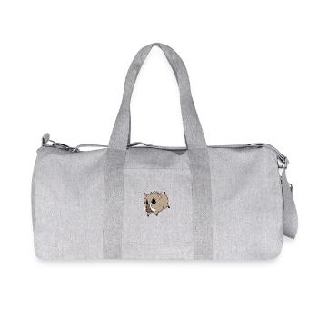 wild boar - Recycled Canvas Sports Bag by Stanley/Stella - heather grey - Front