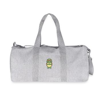 LGBT Animal Turtle Rainbow - Recycled Canvas Sports Bag by Stanley/Stella - heather grey - Front