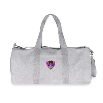 Bisexual Horse Gift - Recycled Canvas Sports Bag by Stanley/Stella - heather grey - Front