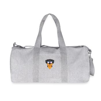 Transgender Transsexuell Rottweiler Hund Geschenk - Recycelte Canvas-Sporttasche von Stanley/Stella - Grau meliert - Vorne