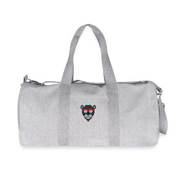 Pansexual Panter - Panter with glasses - Recycled Canvas Sports Bag by Stanley/Stella - heather grey - Front