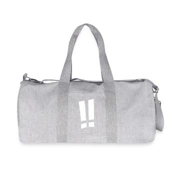 Statement - Recycelte Canvas-Sporttasche von Stanley/Stella - Grau meliert - Vorne