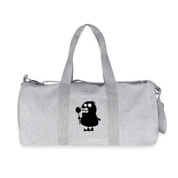 Monster - Recycelte Canvas-Sporttasche von Stanley/Stella - Grau meliert - Vorne