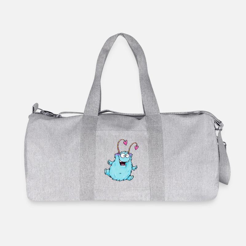 cuddly monster - Recycelte Canvas-Sporttasche von Stanley/Stella - Grau meliert