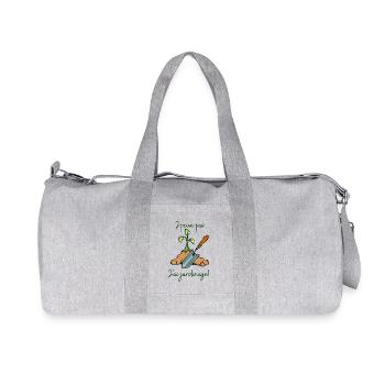 Je peux pas j'ai jardinage - Sac de sport en toile recyclée Stanley/Stella - gris chiné - Devant