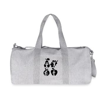 Ombre diététique saine aux fruits - Sac de sport en toile recyclée Stanley/Stella - gris chiné - Devant
