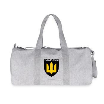 Slava ukraini - Sac de sport en toile recyclée Stanley/Stella - gris chiné - Devant