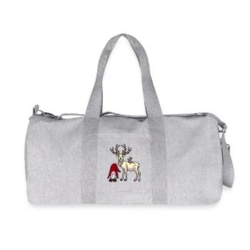 Nicholas Xmas Christmas Fantasy Christmas Child - Recycled Canvas Sports Bag by Stanley/Stella - heather grey - Front