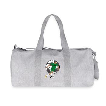 Teamgeist Grünes Fußballtrikot - Recycelte Canvas-Sporttasche von Stanley/Stella - Grau meliert - Vorne