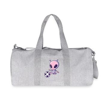 Joueur de football extraterrestre style de dessin animé - Sac de sport en toile recyclée Stanley/Stella - gris chiné - Devant