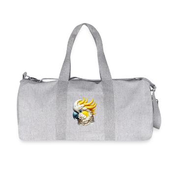 Kakadu-Papagei - Recycelte Canvas-Sporttasche von Stanley/Stella - Grau meliert - Vorne