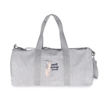 Feel Free Girl - Recycled Canvas Sports Bag by Stanley/Stella - heather grey - Front