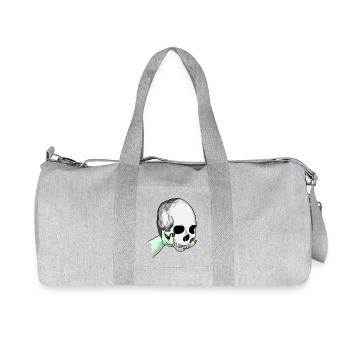 Le crâne est présenté - Sac de sport en toile recyclée Stanley/Stella - gris chiné - Devant