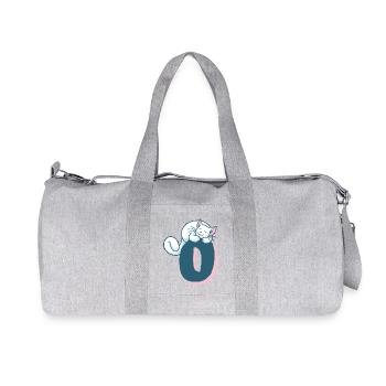 Cat Letter O - Recycled Canvas Sports Bag by Stanley/Stella - heather grey - Front