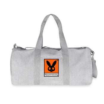 Hasenreizung - Recycelte Canvas-Sporttasche von Stanley/Stella - Grau meliert - Vorne