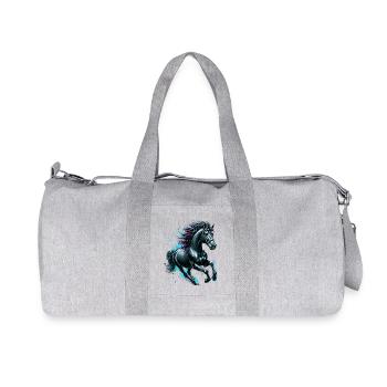 Cheval - Sac de sport en toile recyclée Stanley/Stella - gris chiné - Devant