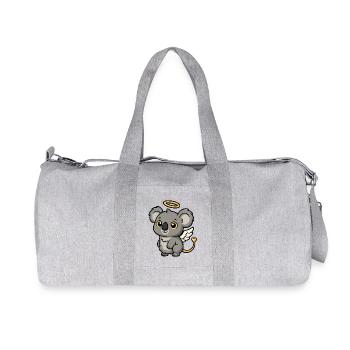 Mama der Koala - Recycelte Canvas-Sporttasche von Stanley/Stella - Grau meliert - Vorne