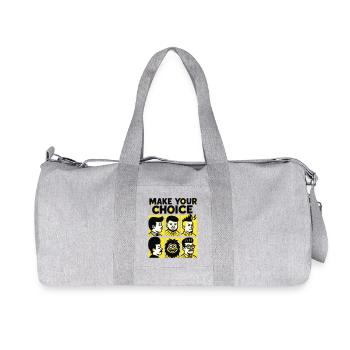 Choix de la coiffure - Sac de sport en toile recyclée Stanley/Stella - gris chiné - Devant