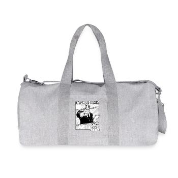 Ich Chef Du Nix Comic Motif - Recycled Canvas Sports Bag by Stanley/Stella - heather grey - Front