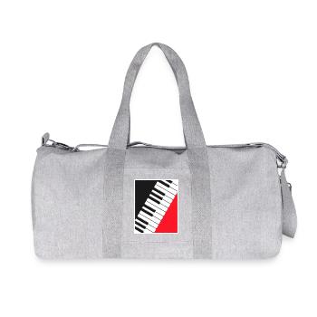 Art d’affiche clavier de piano - Sac de sport en toile recyclée Stanley/Stella - gris chiné - Devant