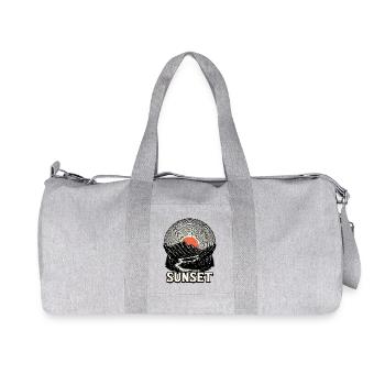 Sunset Over the Mountains - Recycled Canvas Sports Bag by Stanley/Stella - heather grey - Front