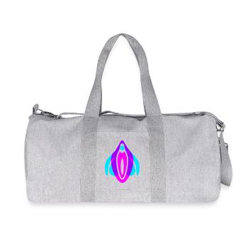 Geni(t)al - Genial - Recycelte Canvas-Sporttasche von Stanley/Stella - Grau meliert - Vorne