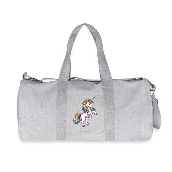 Parade de la Licorne Arc-en-ciel - Sac de sport en toile recyclée Stanley/Stella - gris chiné - Devant