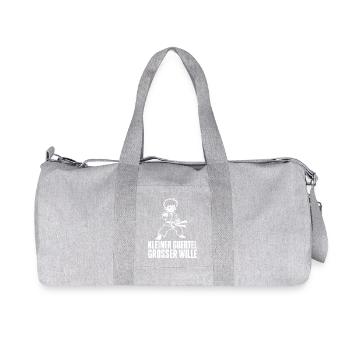 Kleiner Gürtel Großer Wille – Karate Kampfkunst - Recycelte Canvas-Sporttasche von Stanley/Stella - Grau meliert - Vorne