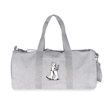 Cat in rubber boots, Puss in Boots - Recycled Canvas Sports Bag by Stanley/Stella - heather grey - Front