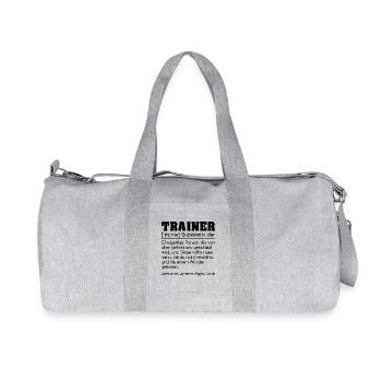 Trainer Definition - Recycelte Canvas-Sporttasche von Stanley/Stella - Grau meliert - Vorne