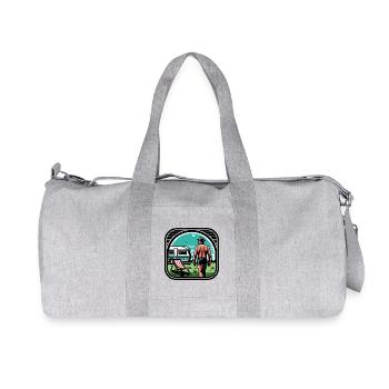 Camping holidaymakers - Recycled Canvas Sports Bag by Stanley/Stella - heather grey - Front