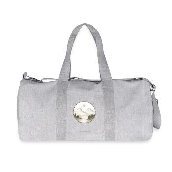 Gebirgslandschaft - Recycelte Canvas-Sporttasche von Stanley/Stella - Grau meliert - Vorne