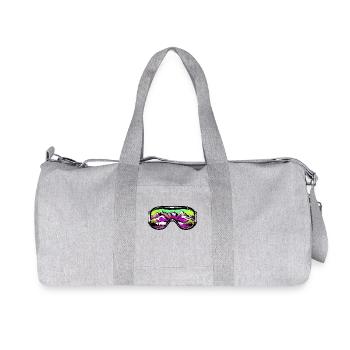 Ski Goggles Mountains Ski Symbol Mountains - Recycled Canvas Sports Bag by Stanley/Stella - heather grey - Front