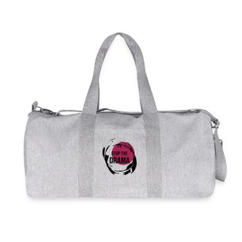 Stop The Drama Geschenk - Recycelte Canvas-Sporttasche von Stanley/Stella - Grau meliert - Vorne