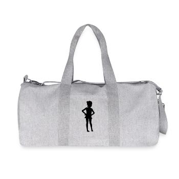 girl - Recycled Canvas Sports Bag by Stanley/Stella - heather grey - Front