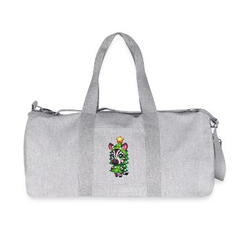 Arbre de Noël zèbre Costume Cartoon - Sac de sport en toile recyclée Stanley/Stella - gris chiné - Devant