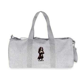 Münsterländer Münsterländerbesitzer Münsterhund - Recycelte Canvas-Sporttasche von Stanley/Stella - Grau meliert - Vorne