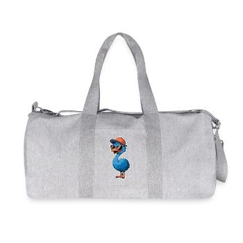 Cool blue bouquet with sunglasses and cap - Recycled Canvas Sports Bag by Stanley/Stella - heather grey - Front