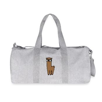 Alpaga Lama Lunettes de Soleil Smart Drôle Cool Animal - Sac de sport en toile recyclée Stanley/Stella - gris chiné - Devant