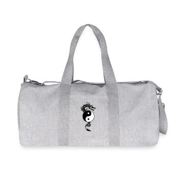Yin and yang dragon - Recycled Canvas Sports Bag by Stanley/Stella - heather grey - Front