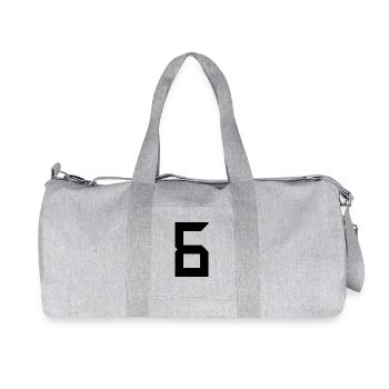 6. 6 YEARS. 6th ANNIVERSARY. BIRTHDAY 6 YEARS - Recycled Canvas Sports Bag by Stanley/Stella - heather grey - Front