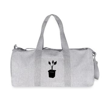 Cutting in breeding tray - Recycled Canvas Sports Bag by Stanley/Stella - heather grey - Front
