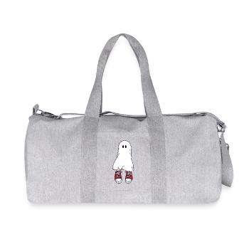 Geist in roten Turnschuhen - Recycelte Canvas-Sporttasche von Stanley/Stella - Grau meliert - Vorne