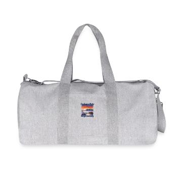 Jackson Hole Wyoming Skigebiet Skiurlaub - Recycelte Canvas-Sporttasche von Stanley/Stella - Grau meliert - Vorne