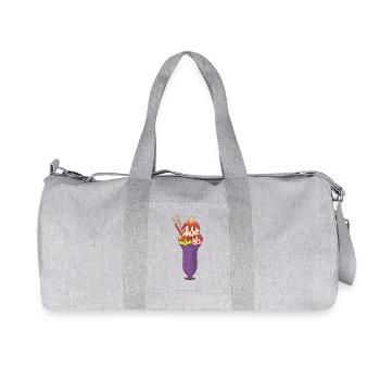 Crème glacée, crème glacée, crème glacée, crème glacée, boule, crème glacée, sundae - Sac de sport en toile recyclée Stanley/Stella - gris chiné - Devant
