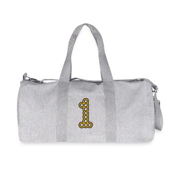 1. 1 year. 1st ANNIVERSARY. 1 YEAR ANNIVERSARY - Recycled Canvas Sports Bag by Stanley/Stella - heather grey - Front