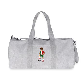Soccer Boy Fan du Mexique Drapeau mexicain - Sac de sport en toile recyclée Stanley/Stella - gris chiné - Devant